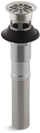 KOHLER Vibrant&reg; Brushed Nickel 1- 1/4 in. Lavatory Grid Drain with Overflow 