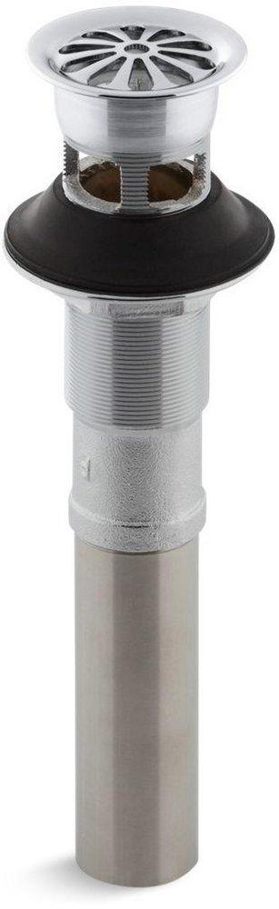 KOHLER Polished Chrome 1- 1/4 in. Lavatory Grid Drain with Overflow 