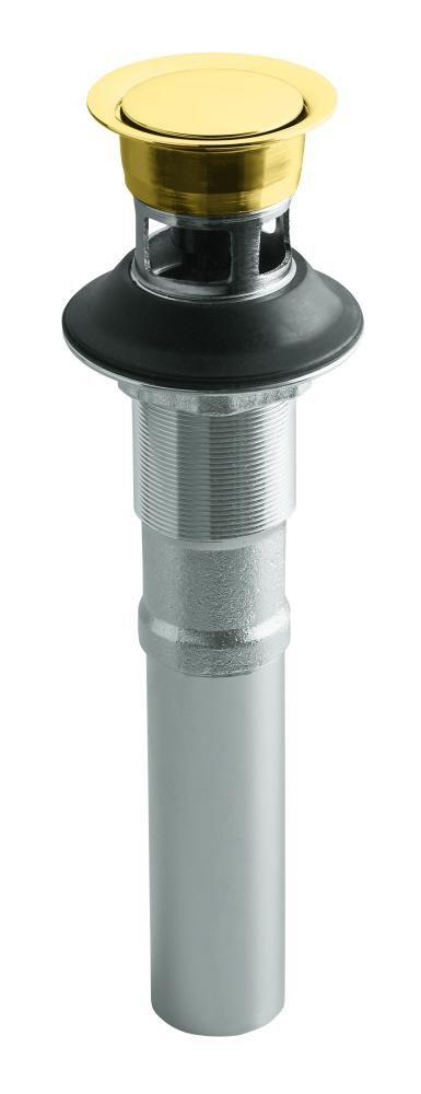 KOHLER Vibrant&reg; Polished Brass Clicker Drain 