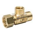 3/8 x 1/4 x 3/8 in. Male Compression x Compression Brass Reducing Tee