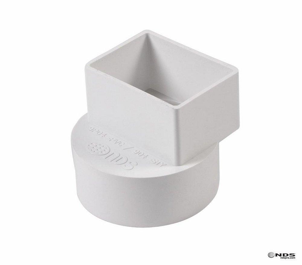NDS 4 x 6 x 6 in. PVC DWV Downspout Adapter Ferguson