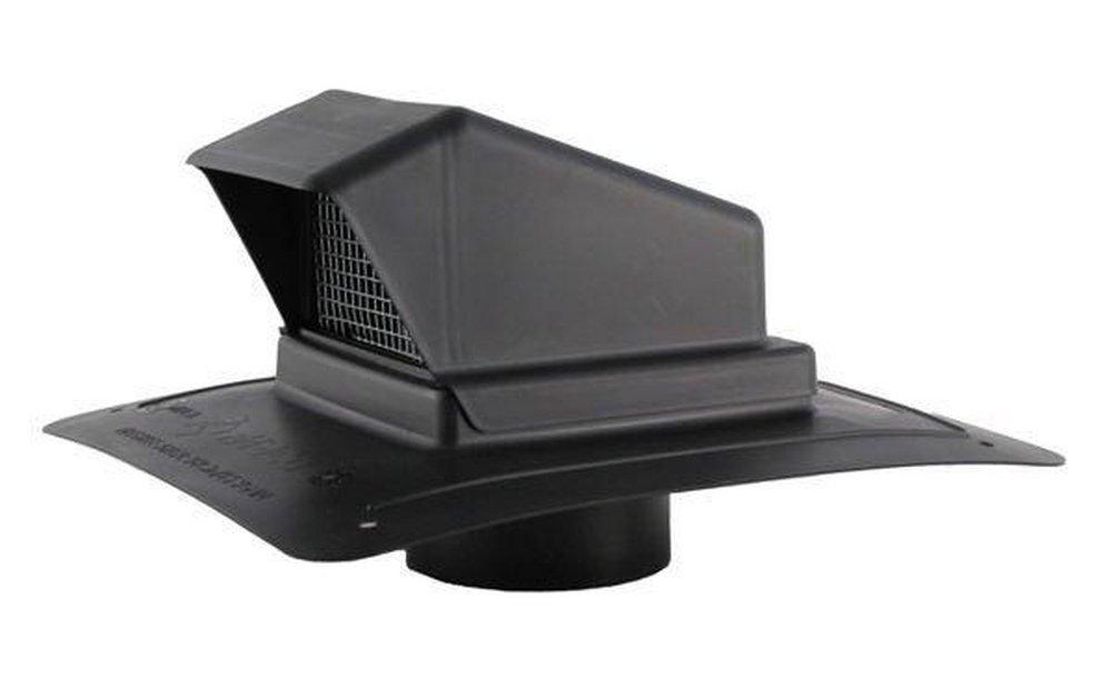 FAMCO&reg; Black 6 in. Roof Vent in Black 