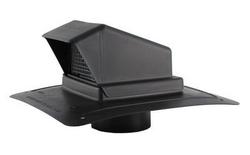 6 in. Roof Vent Plastic in Black