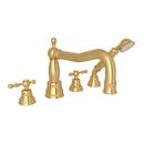 Two Handle Roman Tub Faucet in Italian Brass