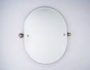 23 x 24 in. Oval Frameless Mirror in Polished Chrome