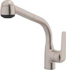 Pull-Out Kitchen Faucet with Single Lever Handle in Satin Nickel
