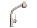 Single Handle Pull Out Kitchen Faucet in Satin Nickel
