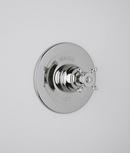 Trim for Concealed Pressure Balancing Rough Valve with Single Cross Handle in Polished Chrome (Less Diverter)