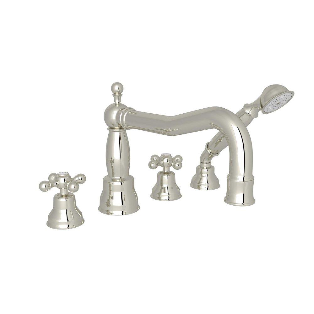 ROHL&reg; Polished Nickel Two Handle Roman Tub Faucet 