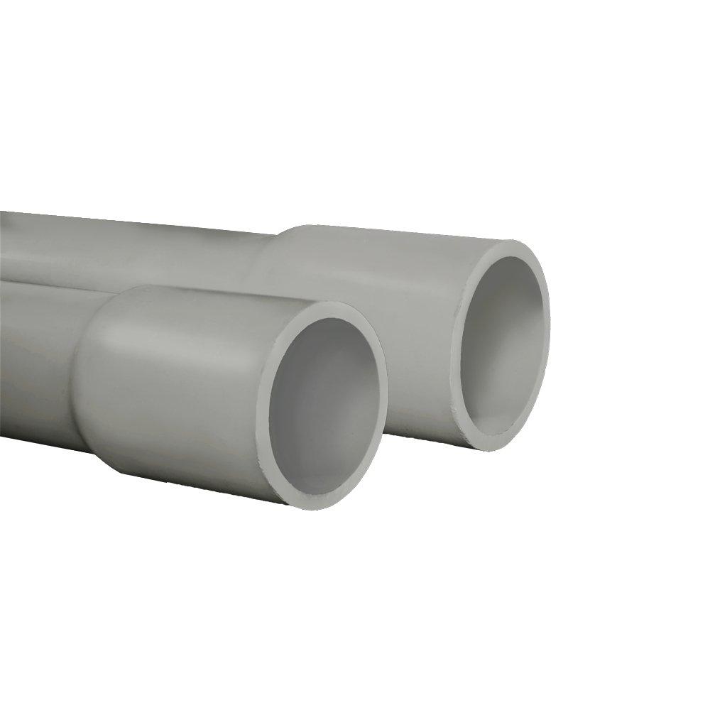 Can-Tex Industries 10 ft. Schedule 80 Bell End PVC Conduit Pipe 