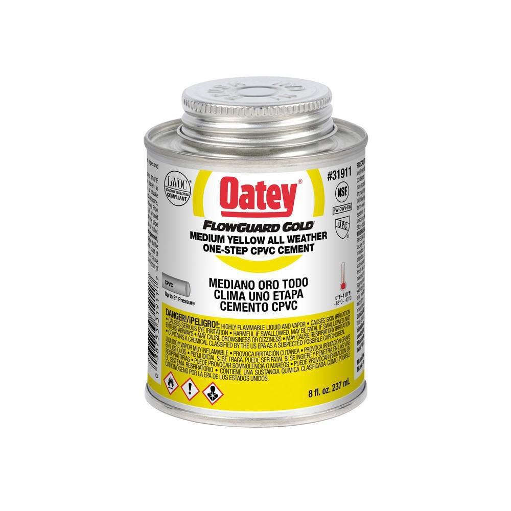 Oatey&reg; Gold Plastic Yellow Pipe Cement 
