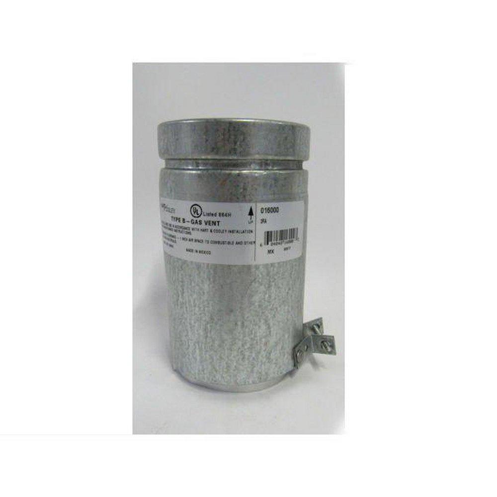 Hart & Cooley 6 in. Gas Vent Adapter Aluminum and Galvanized Steel 