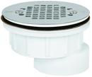 Sioux Chief Stainless Steel Hub Plastic White Shower Drain 