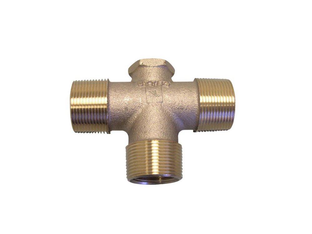 Campbell Manufacturing MPT x FPT Brass Universal Tank Tee 