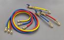 60 in. 1/4 in. Hose Set R/Y/B with FlexFlow™ Valve 8" from Angle End