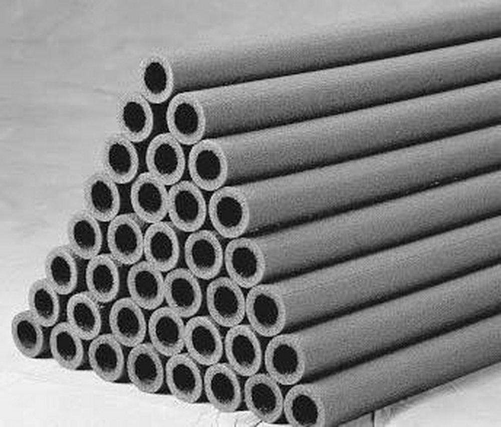 Nomaco Insulation Black 1/2 in. x 6 ft. Polyethylene Semi-Slit Pipe Insulation in Black 