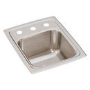 13 x 16 in. 3 Hole Stainless Steel Single Bowl Drop-in Kitchen Sink in Lustrous Satin