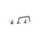 1.5 gpm 3-Hole Centerset Concealed Deck Faucet with Double Lever Handle and Tube Spout in Polished Chrome