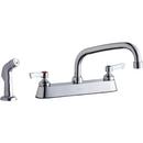 Elkay Polished Chrome Two Lever Handle Deck Mount Service Faucet 