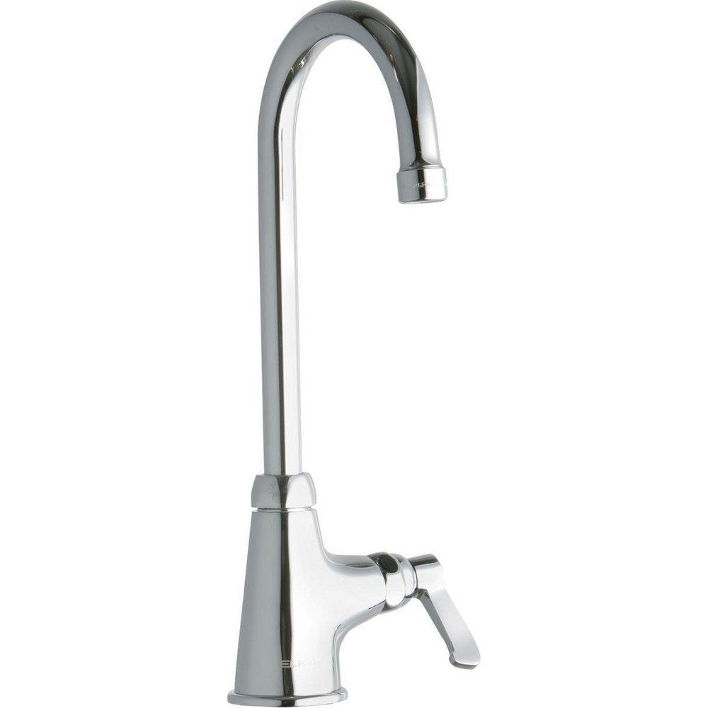 Elkay Polished Chrome Single Lever Handle Deck Mount Service Faucet 
