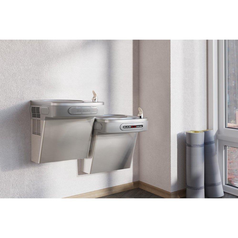 Elkay Stainless Steel Versatile Wall Mount Bi-Level ADA Sensor-Activated Cooler 