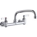 2-Hole Lavatory Faucet with Double Lever Handle in Polished Chrome