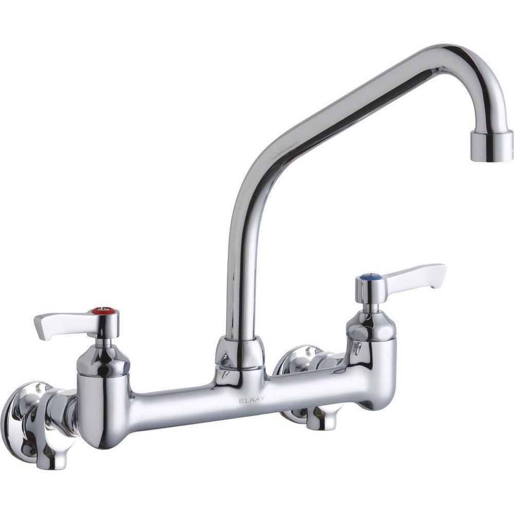 Elkay Chrome Sink Faucet with Double Lever Handle 