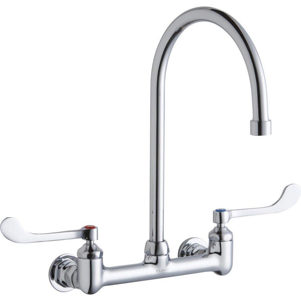 Elkay Chrome California Energy Commission Registered Lead Law Compliant 1.5 2 Handle Wristblade Handle SINK Faucet Chrome 