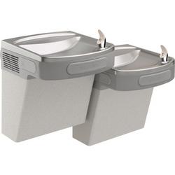 Versatile Wall- Mount Bi- Level ADA Drinking Fountain Grey