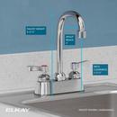 Elkay Chrome 2.2 gpm Double Lever Handle Deckmount Commercial Faucet 