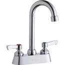 Elkay Chrome 2.2 gpm Double Lever Handle Deckmount Commercial Faucet 