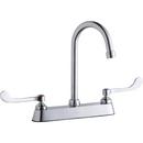 Elkay Chrome 3-Hole Sink Faucet with Double Wristblade Handle 