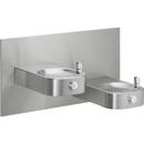 Elkay Stainless Steel Heavy- Duty Vandal Resistant ADA Bi- Level Drinking Fountain 