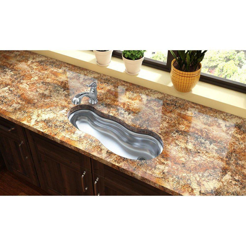 Elkay Lustrous Satin No-Hole Undermount Sink 
