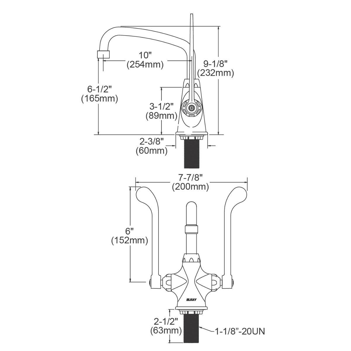 Elkay Chrome *CVR* California Energy Commission Registered Lead Law Compliant 1.5 DM 1H AT 10 SP 