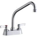 2.2 gpm Double Lever Handle Centerset Faucet in Polished Chrome