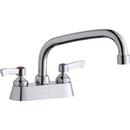 1.5 gpm 2-Hole Deck Mount Centerset Sink Faucet with Double Lever Handle and Arc Spout in Polished Chrome
