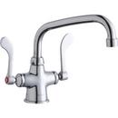 Elkay Chrome 2.2 gpm 1-Hole Double Lever Handle Deckmount Spout Reach 