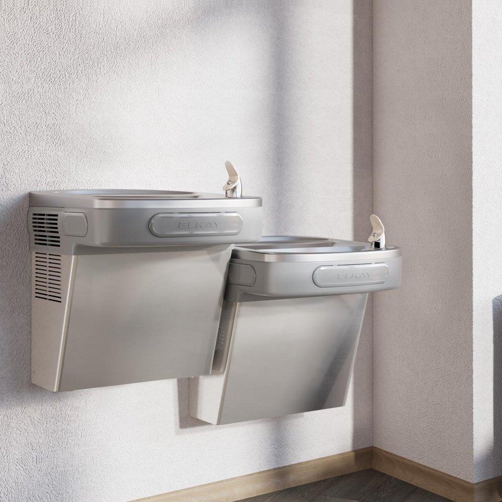 Elkay Stainless Steel Wall Mount Bi-Level ADA Water Cooler 