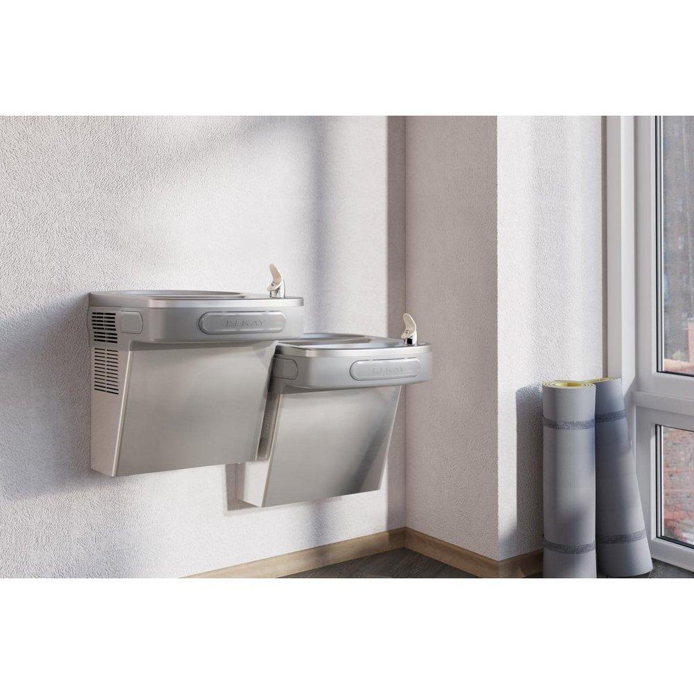 Elkay Stainless Steel Wall Mount Bi-Level ADA Water Cooler 