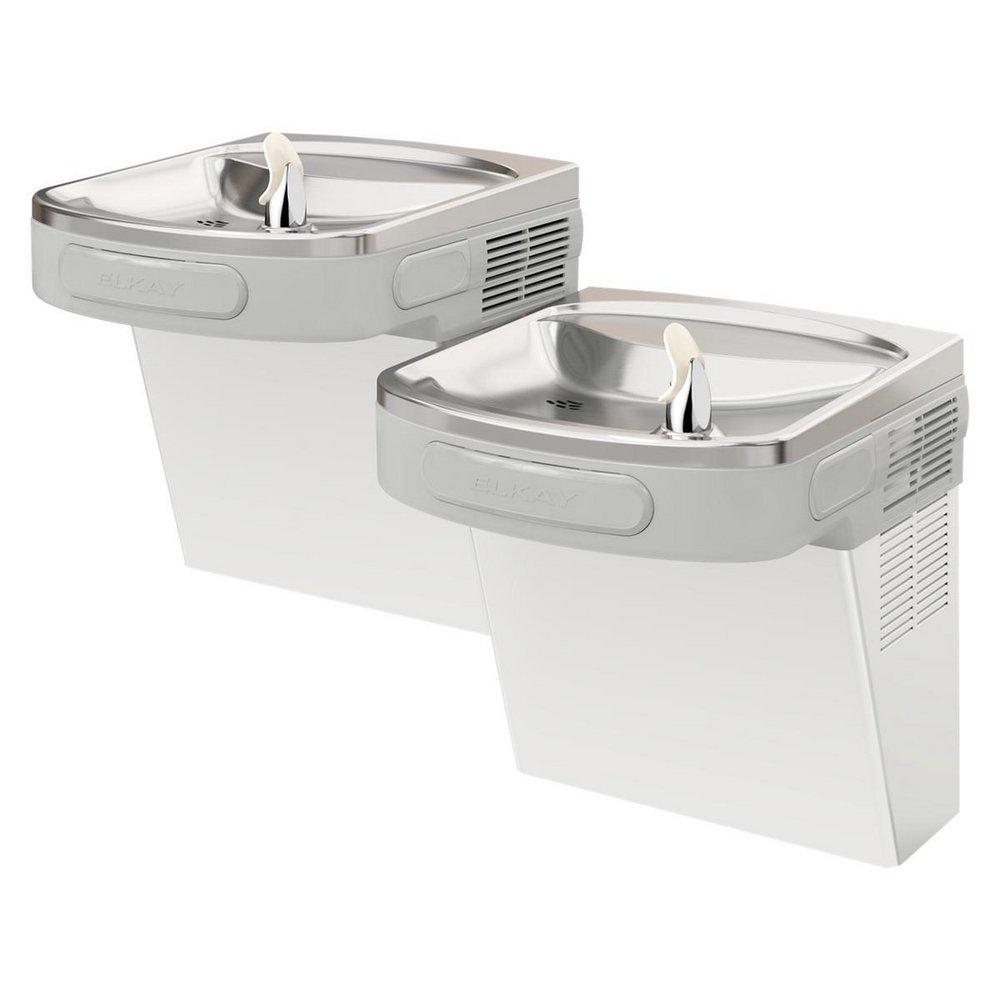 Elkay Stainless Steel Wall Mount Bi-Level ADA Water Cooler 