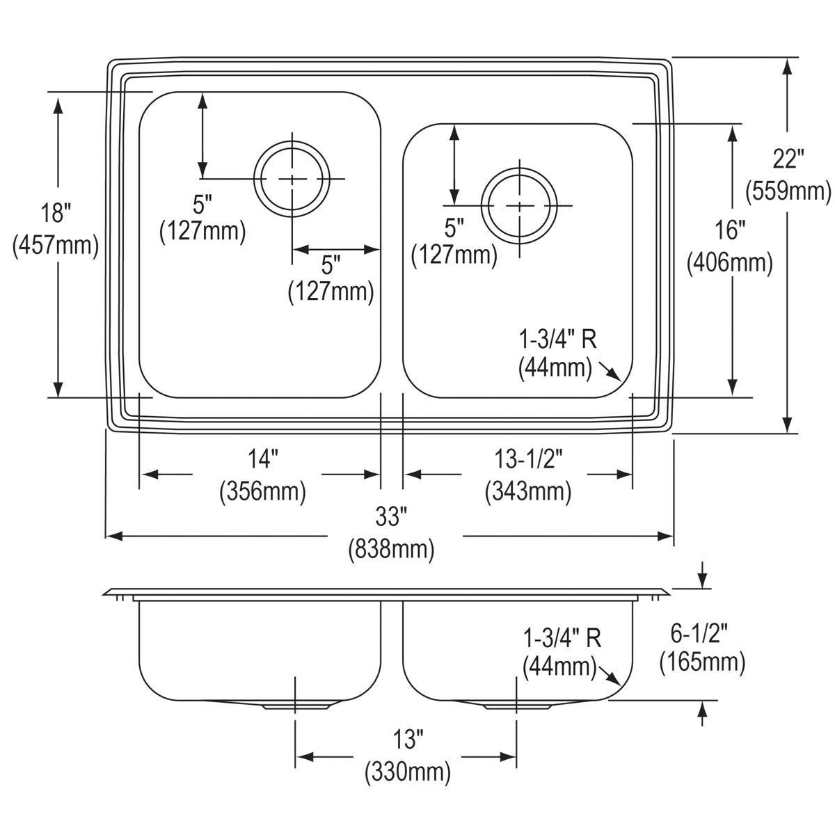 *NLA *CVR* LUSTERTONE ADA SINK 