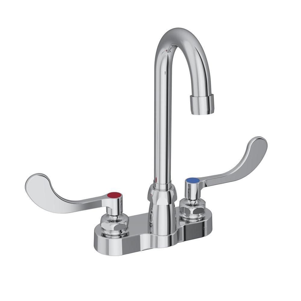 Elkay Polished Chrome 2.2 gpm Double Wristblade Handle Deckmount Faucet 