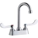 Elkay Polished Chrome Two Wristblade Handle Deck Mount Service Faucet 