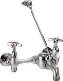 Delta Faucet Rough Chrome Two Handle Cross Wall Mount Service Faucet 