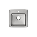 Elkay Lustrous Satin 19-1/2 x 19 in. Stainless Steel Single Bowl Drop-in Kitchen Sink in Lustrous Satin 