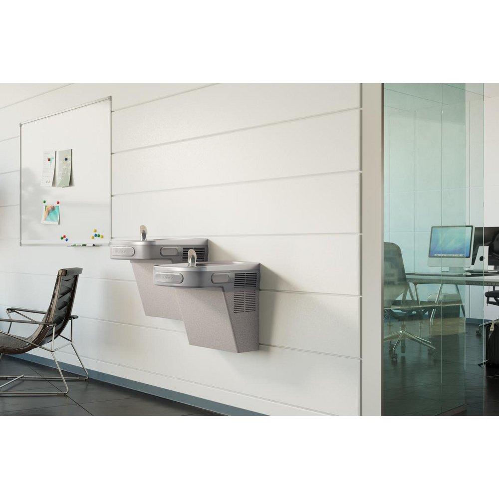 Elkay Light Grey Granite Bi-Level Wall Mount Water Cooler 