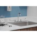 Elkay Chrome Food Service Deckmount Faucet with Double Wristblade Handle 