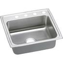Elkay Lustrous Highlighted Satin 3-Hole 1-Bowl Topmount Kitchen Sink 