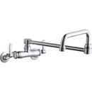 Elkay Chrome 2.2 gpm Double Lever Handle Wall Mount Double Swing 